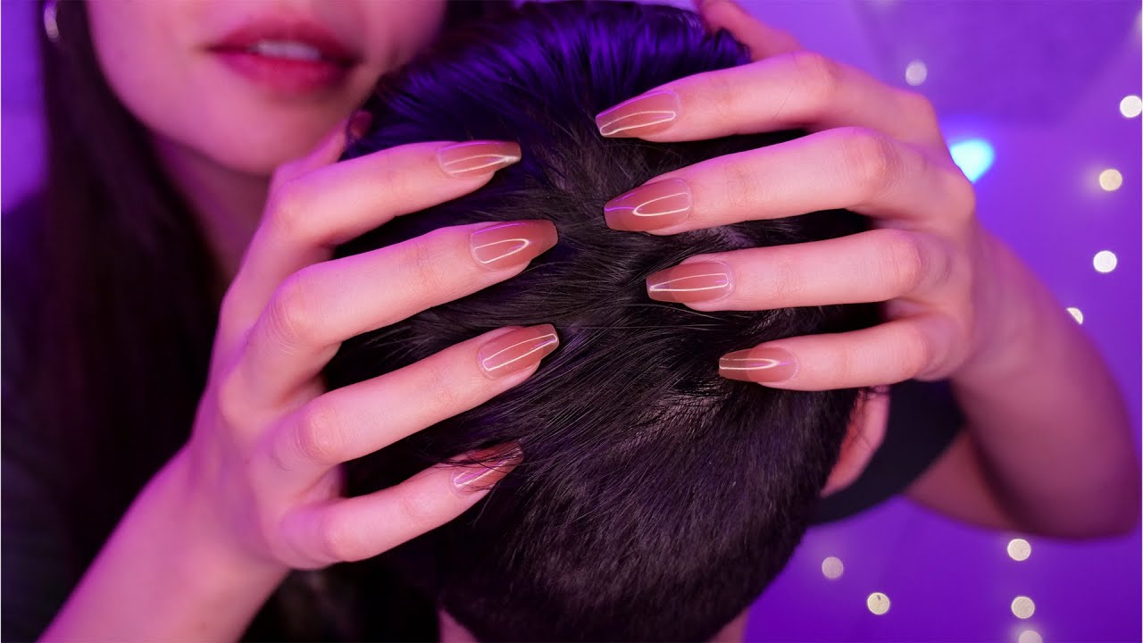 ⁣ASMR Scalp & Head Massage (Real Person) ~Hair Play, Scalp Scratching~