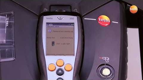 Testo 350 Industrial Emissions Analyzer - Carrying Out a Tightness Test