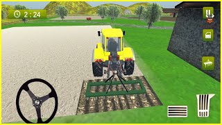 Direksiyonlu Traktör Oyunu 3D || Real Farming Tractor Trolley Simulator Game - Android Gameplay FHD screenshot 5