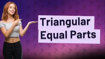 Can you divide a triangle into equal parts?