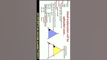 Theorem 6.3 #class10  #triangles #chapter6  #maths  #ncertsolutions  AAA criterion #dkclasses