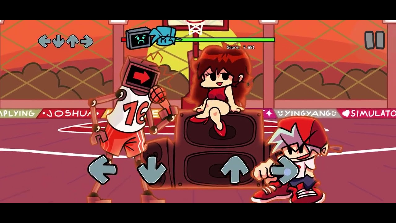 ￼ Friday night Funkin mobile version, FNF mod the Hex mod: normal difficulty ￼