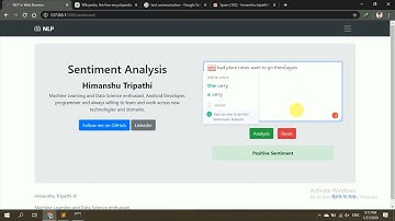 Natural Language Processing(NLP) Real World Project in Web Using Flask:- Himanshu Tripathi