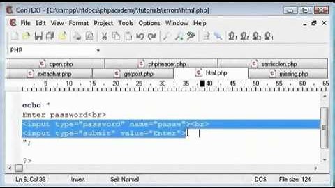 Php Tutorial 22 Common Errors Part 1