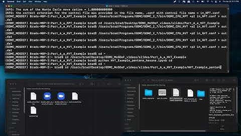 GOMC videos part 6a: GOMC Example for the NVT Ensemble using MoSDeF