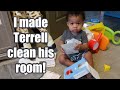 I MADE TERRELL CLEAN HIS OWN ROOM! *SO CUTE* | DAY IN THE LIFE |  VLOG