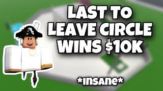 Last To Leave Circle Wins $10k | Roblox Bloxburg