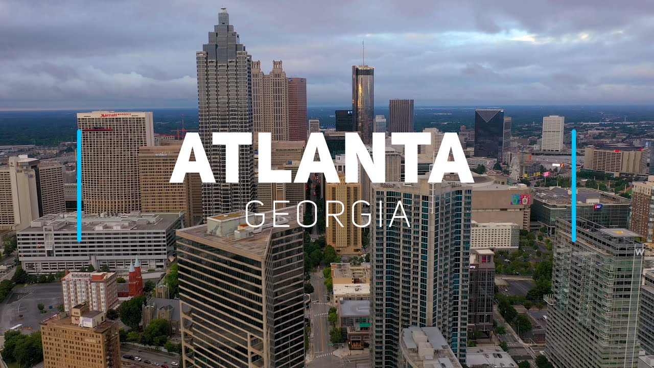Atlanta, Georgia  4K drone footage 