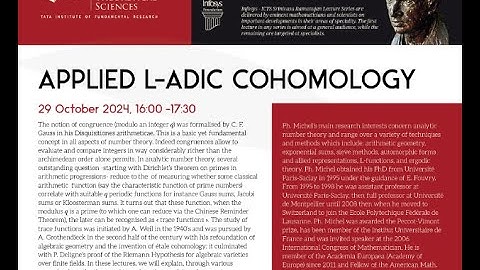 Applied l-adic Cohomology, I (RL 1)  (Lecture 2) by Philippe Michel