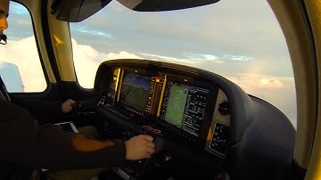 Cirrus SR22 G5 IFR Flight RNAV GPS Approach in IMC with ATC
