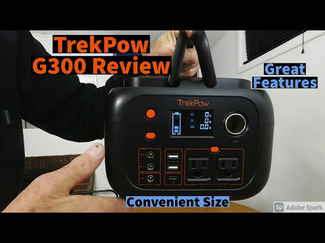 TrekPow G300/350w Portable Power Station Review - YouTube