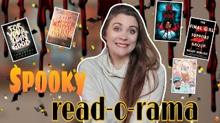 OCTOBER WEEK 3 READING VLOG//spooky read-o-rama and trick or treatathon, a DNF from a fave author