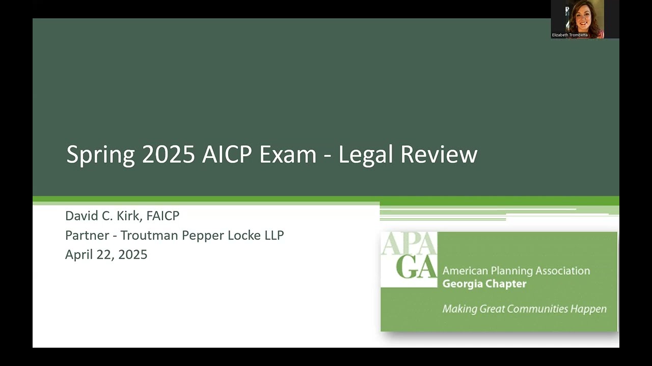 Law AICP Exam Review 2025