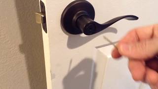 HOW TO UNLOCK YOUR BATHROOM OR BEDROOM DOOR