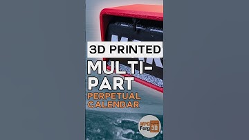 3D Printed Perpetual Calendar #3dprinter #3dprint #3dprinting #bambu