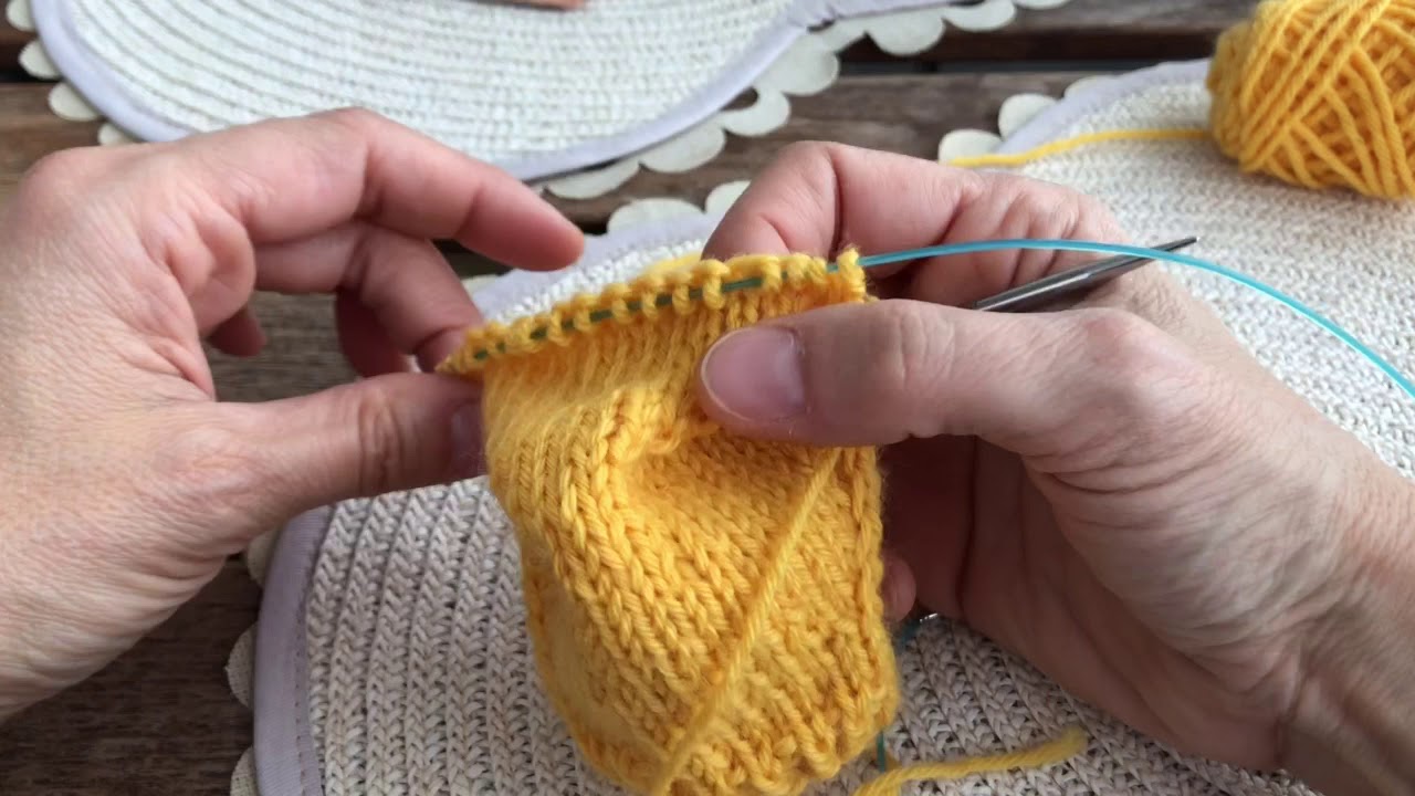 Como evitar el agujero del talón al volver a tejer en circular