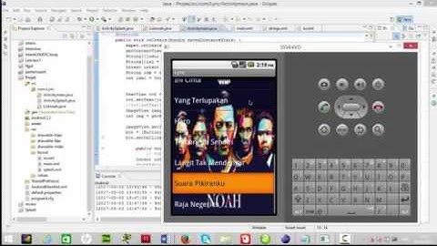 Membuat Aplikasi Sederhana Lirik Lagu Menggunakan Eclipse