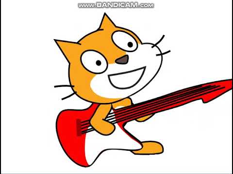 kedi gitar çalıyor
