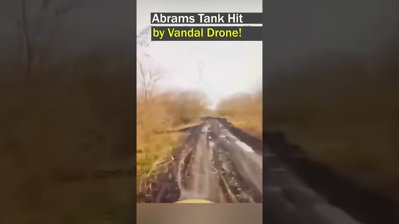 M1A1SA Abrams tank hit by Vandal Drone in Kursk Region!