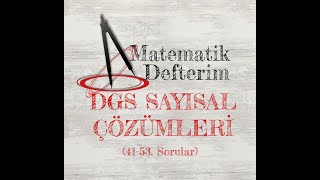 2021 DGS Matematik Soruları Ayrıntılı Çözüm 3 2021 DGS Matematik Soruları Ayrıntılı Çözüm 3