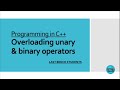 Overloading Unary & Binary Operators | More useful content in description👇| @LastBenchStudents3