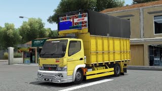 SHARE?? MOD CANTER ARTAMUS ALPIN GANK X MUHKLAS PO || MOD BUSSID TERBARU!! screenshot 3