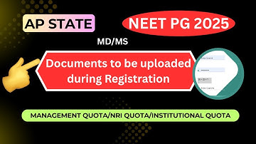 🧑‍💻AP STATE PG MEDICAL [MD/MS] | MANAGEMENT QUOTA [S1/S2/S3] | DOCUMENTS TO BE UPLOADED #neetpg2025