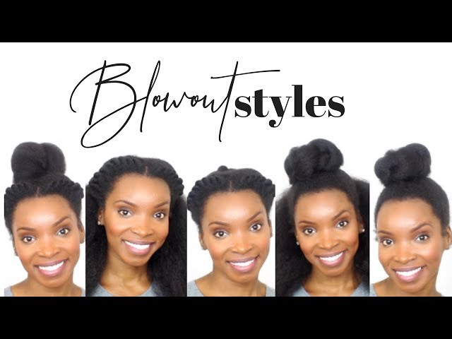 Before & After on Brazilian Blowout/ African American Hair - YouTube