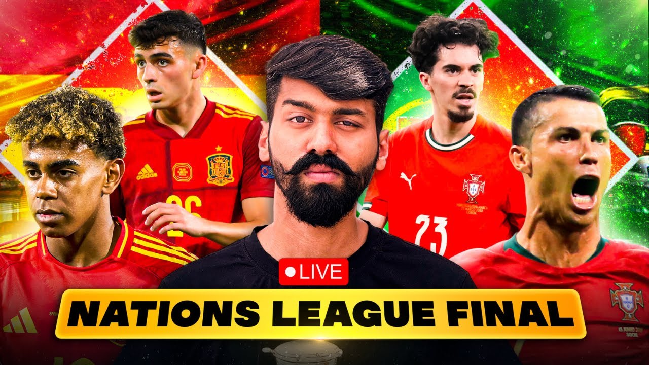 Portugal vs Spain Nations league Final Live | Ronaldo vs Yamal Showdown | Divyansh