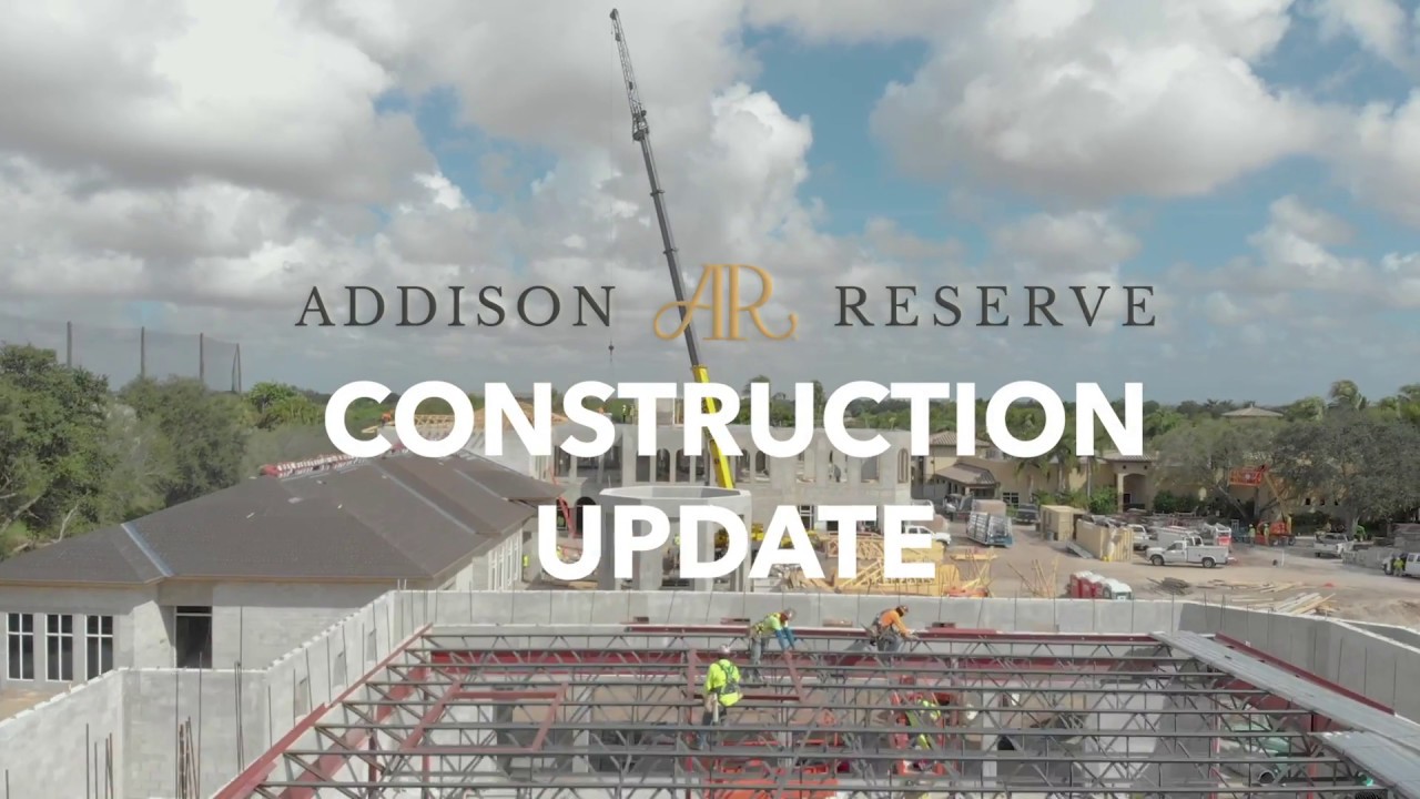 Addison Reserve Construction Update 100418 YouTube