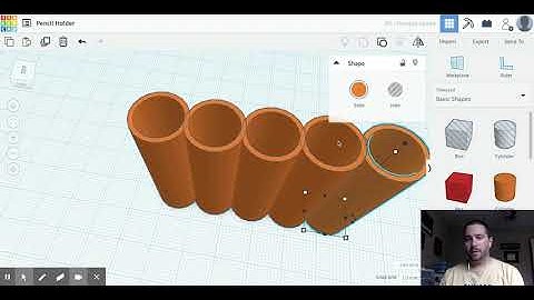Pencil Holder Tutorial Tinkercad