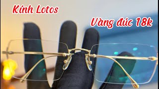 Kính Lotos vàng đúc 18k