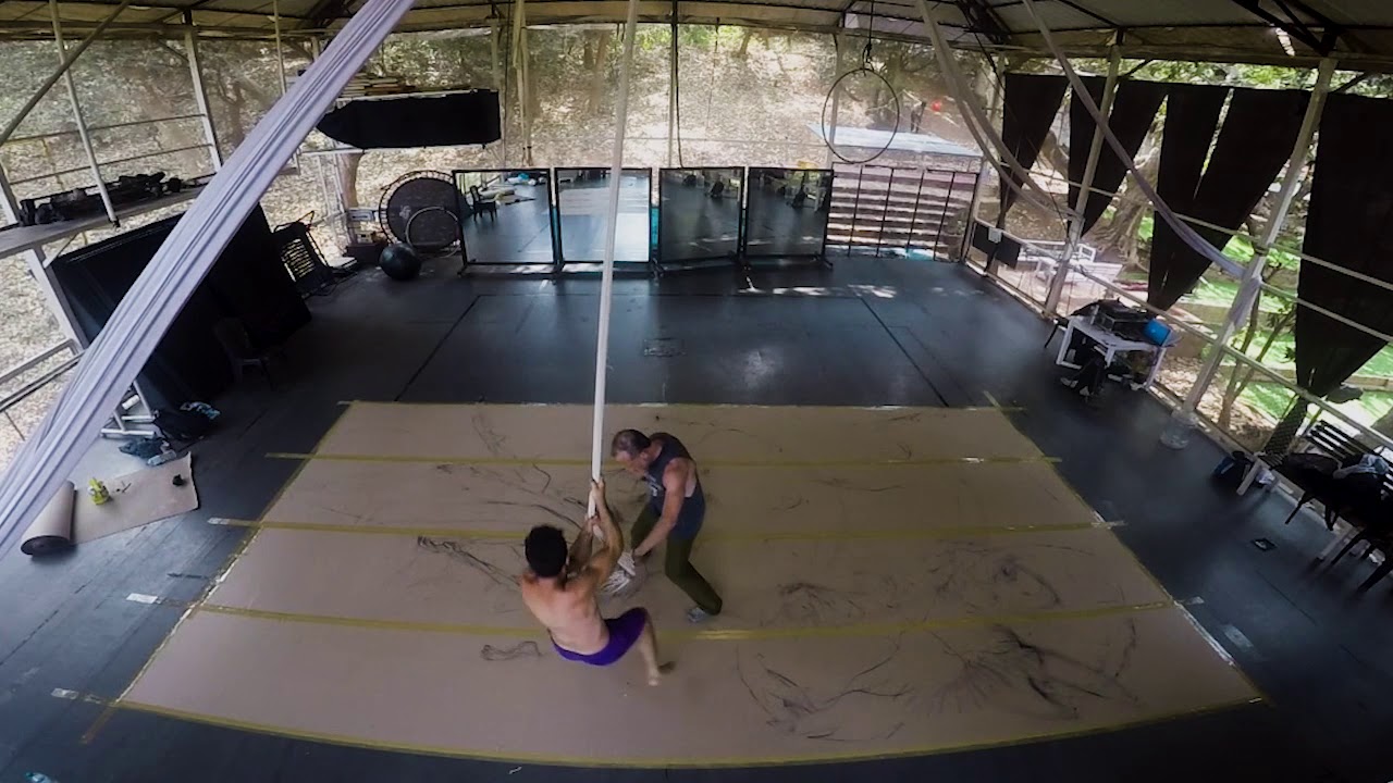 Aerial Zazua "Lockup the Wind" rehearsal, 22Jan, 2019, Ethan Dor-Shav & Danny Tavori