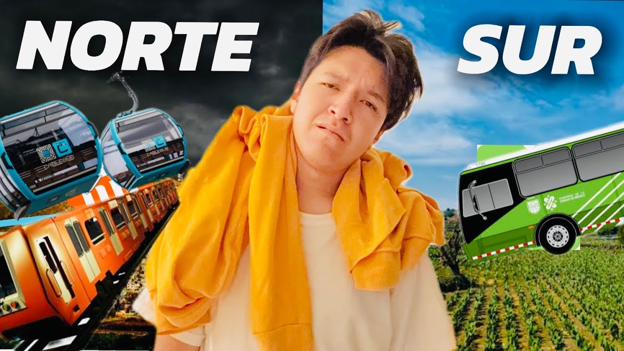 Recorrí TODA la CDMX de NORTE a SUR usando solo TRANSPORTE PÚBLICO