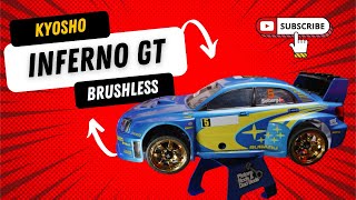 1/8 Kyosho Inferno GT Brushless Conversion – Subaru Impreza GT on 6S Power!
