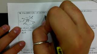 Unit 1: Angles Relations Worksheet