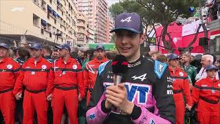 Esteban Ocon's Inspiring Post-Race Interview | Monaco GP 2023 Triumph & Triumph!