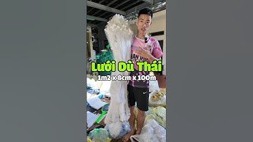 Lưới Đánh Cá Ao, Hồ . Cao 1m2 x 100m x 8cm Phao Quả Ngón Tay Dường Dù  #luoidanhcaatrung #shorts