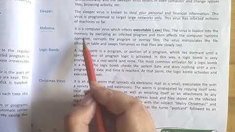 Class-7, Subject-Computer, Video-30, Viruses, Part-2 by Miss Rancy