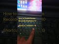 How to start Screen record in laptop. by essay way
