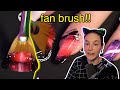 Doing nails with a fan brush  simply stream highlights