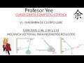 VI.- Diagrama de cuerpo libre y 2.46, 2.49 y 2.53 .- Profesor Yee