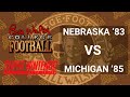 Bill walsh college football super nes  nebraska 83 vs michigan 85  retrogameup