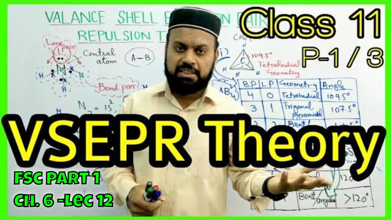 Valence shell electron pair repulsion theory | VSEPR Theory| Lone pair Bond pair |Class 11 [part1/3]