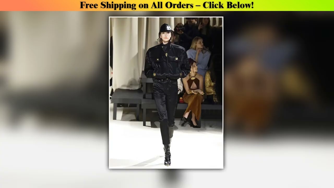 Fashion Patchwork Metal-buttoned Jacket Coat for Women Streetwear Trend High Quality Lapel Long