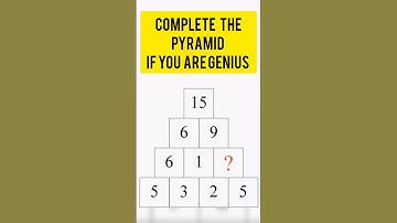 complete the pyramid,  math riddle #shorts #youtubeshorts #shortsvideo #mathhack #mathstricks #math