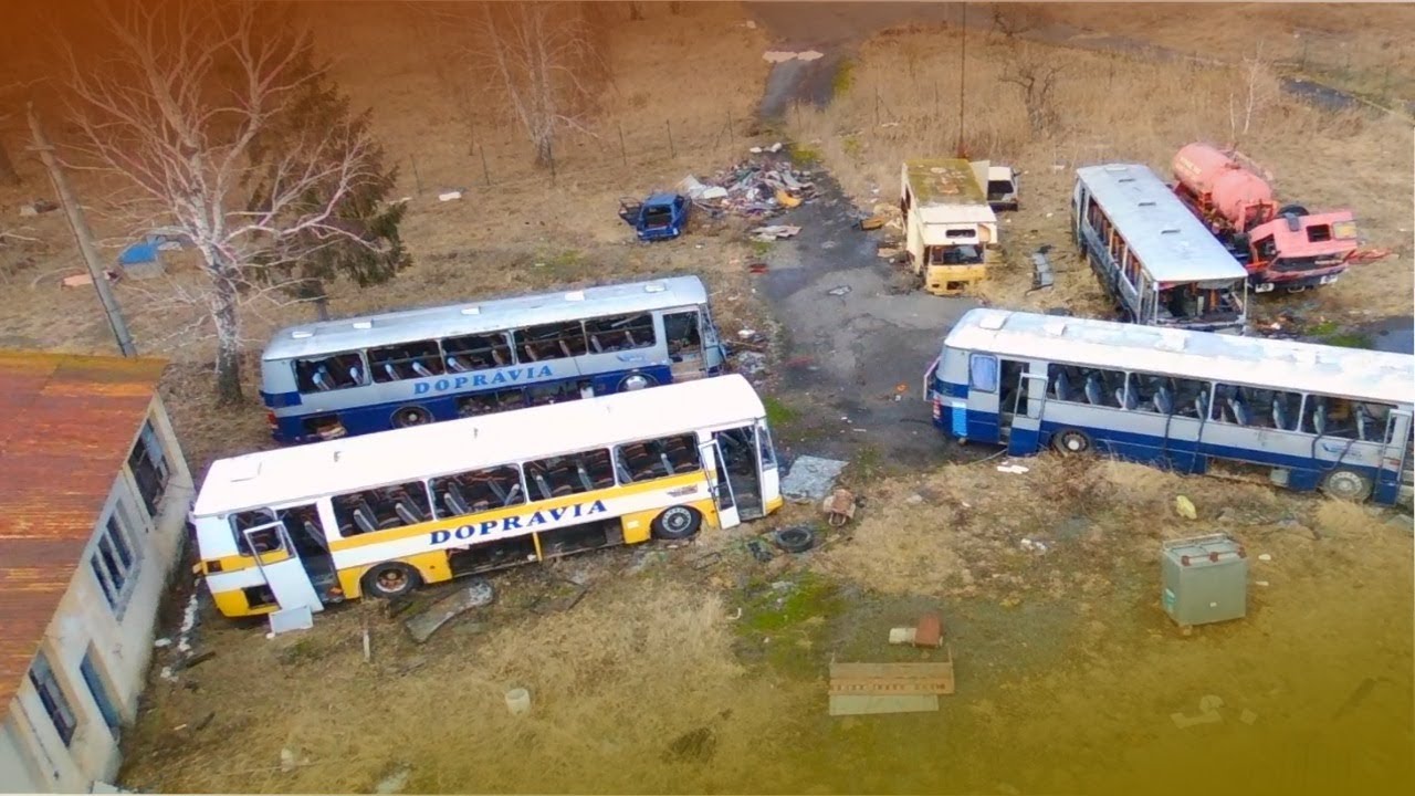 Opustená Dopravná Firma 🚌 Cintorín Autobusov 🚗 Ivan Donoval 🚙 Urbex Dokument