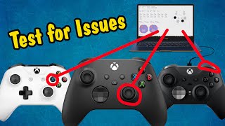How to Test an Xbox Controller for Issues (analog stick drift, buttons not  working, etc) - YouTube