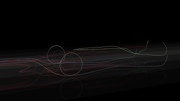 Light Streaks F1 Car Animation made with Blender