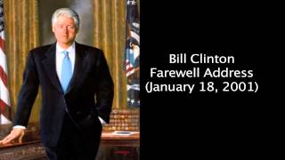 Information Bill Clinton  Farewell Address January 18, 2001) News